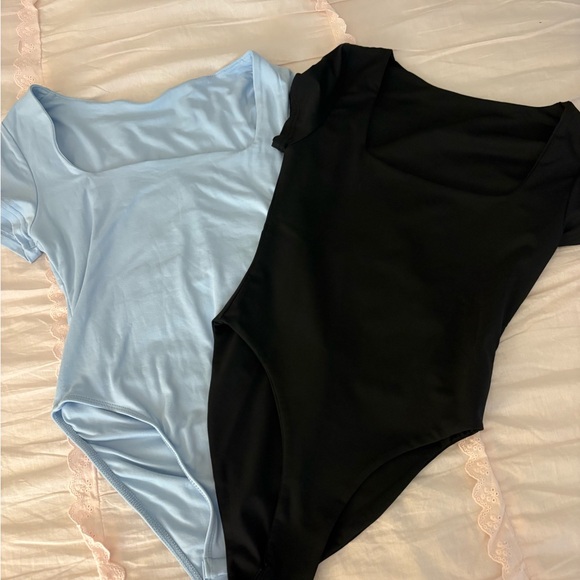 SHEIN Tops - SHEIN Light Blue Bodysuit